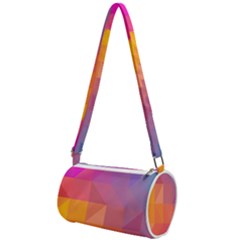 Illustration Geometric Pattern Design Graphic Mini Cylinder Bag by Wegoenart