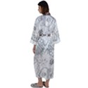 IM Fourth Dimension Black White 34 Maxi Satin Kimono View2
