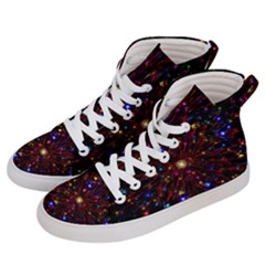 Abstract Background Stars Star Galaxy Wallpaper Women s Hi-top Skate Sneakers by Wegoenart