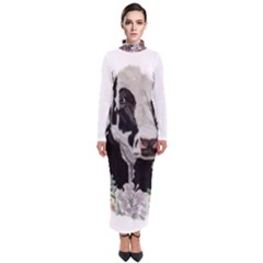 Im Fourth Dimension Colour 54 Turtleneck Maxi Dress