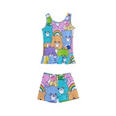 Care Bears Bear Background Cartoon Kids  Boyleg Swimsuit by Sudhe