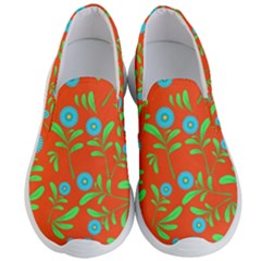 Background-texture-seamless-flowers Men s Lightweight Slip Ons by Jancukart