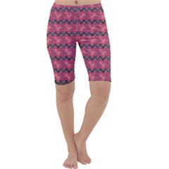 Background-pattern-structure Cropped Leggings 