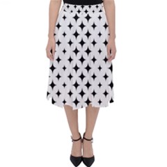 Pattern-whit Star Black Classic Midi Skirt by nateshop