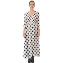 Pattern-whit Star Black Button Up Boho Maxi Dress View1