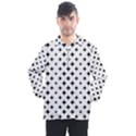 Pattern-whit Star Black Men s Half Zip Pullover View1