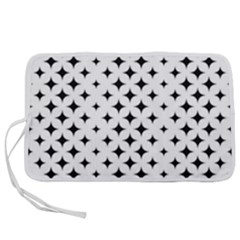 Pattern-whit Star Black Pen Storage Case (s) by nateshop