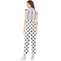 Pattern-whit Star Black Women s Frill Top Chiffon Jumpsuit View2