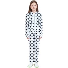 Pattern-whit Star Black Kids  Tracksuit by nateshop