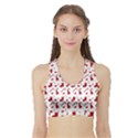 Christmas Template Advent Cap Sports Bra with Border View1