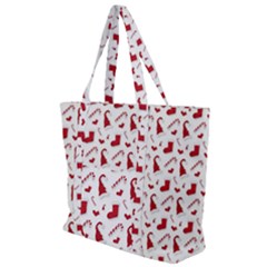 Christmas Template Advent Cap Zip Up Canvas Bag by Amaryn4rt