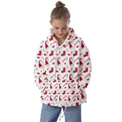 Christmas Template Advent Cap Kids  Oversized Hoodie by Amaryn4rt