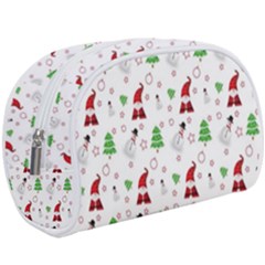 Santa Claus Snowman Christmas Xmas Make Up Case (large) by Amaryn4rt