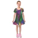 Stars Kids  Short Sleeve Velvet Dress View1