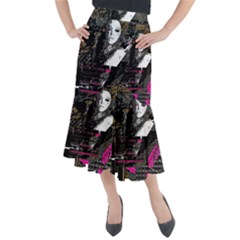 Grunge Witch Midi Mermaid Skirt by MRNStudios