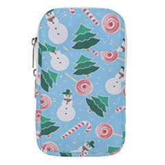 Christmas Sweets Snowman Background Waist Pouch (large) by danenraven