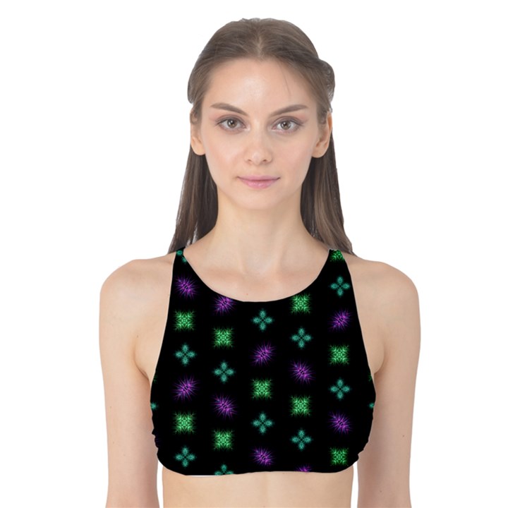 Pattern Background Bright Pattern Tank Bikini Top