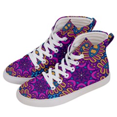 Mandala Fishes Men s Hi-top Skate Sneakers