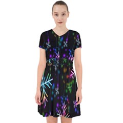 Snowflakes Lights Adorable In Chiffon Dress
