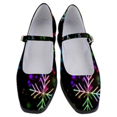 Snowflakes Lights Women s Mary Jane Shoes by artworkshop