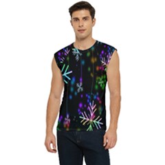 Snowflakes Lights Men s Raglan Cap Sleeve Tee