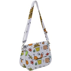 Set Child Fun Funny Collection Saddle Handbag by artworkshop