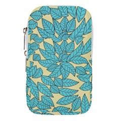 Illustration Sheets Dry Leaves Print Pattern Waist Pouch (small)