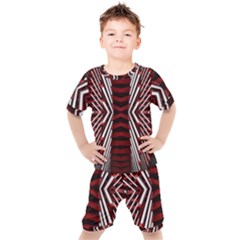 Abstract Pattern Kids  Tee And Shorts Set by Ravend