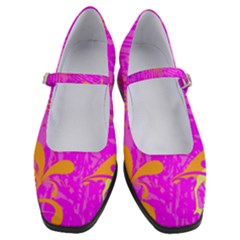 Spring Tropical Floral Palm Bird Women s Mary Jane Shoes