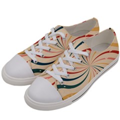 Swirl Star Pattern Texture Old Men s Low Top Canvas Sneakers