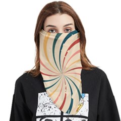 Swirl Star Pattern Texture Old Face Covering Bandana (triangle) by Ravend