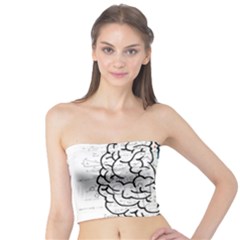 Illustration Brain Mind Psychology Idea Drawing Tube Top by Ravend