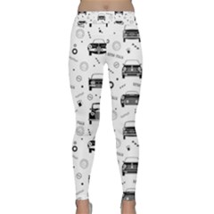 Pattern Retro Italy Cars Classic Classic Yoga Leggings by danenraven