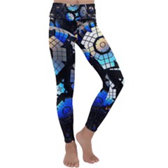 Illustration Tech Galaxy Robot Bot Science Kids  Lightweight Velour Classic Yoga Leggings by danenraven