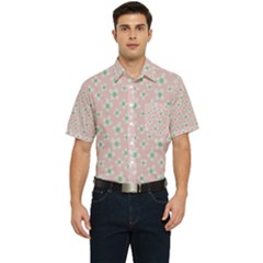 Pink Spring Blossom Men s Short Sleeve Pocket Shirt  by ConteMonfrey