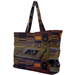 Processor-cpu-board-circuits Simple Shoulder Bag by Jancukart