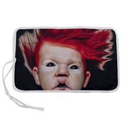 Creepy Boy Portrait Art Pen Storage Case (s) by dflcprintsclothing