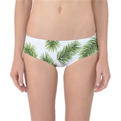 Fir Branch Pattern Christmas Decorative Classic Bikini Bottoms by artworkshop