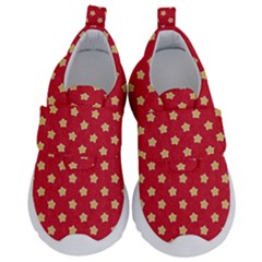 Felt Background Paper Red Yellow Star Kids  Velcro No Lace Shoes by artworkshop