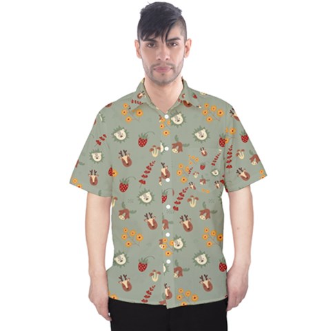 Wild Forest Friends   Men s Hawaii Shirt by ConteMonfrey