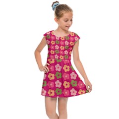 Little Flowers Garden   Kids  Cap Sleeve Dress by ConteMonfrey