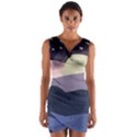 Illustration People Enjoying Summer Season Wrap Front Bodycon Dress View1