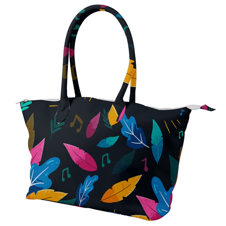 Illustrations Background Pattern Leaves Leaf Nature Texture Canvas Shoulder Bag