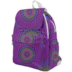 Art Mandala Design Ornament Flower Top Flap Backpack by Ravend