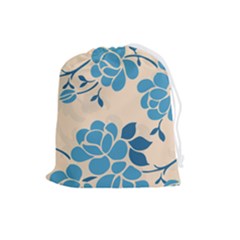 Flower Petal Branch Corolla Drawstring Pouch (large) by danenraven