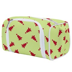 Red Christmas Tree Green Toiletries Pouch by TetiBright