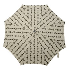 Black And Grey Arrow   Hook Handle Umbrella (medium) by ConteMonfreyShop