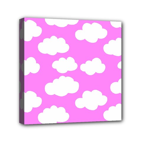 Purple Clouds   Mini Canvas 6  X 6  (stretched) by ConteMonfreyShop