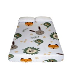 Rabbit, Lions And Nuts   Fitted Sheet (full/ Double Size) by ConteMonfreyShop