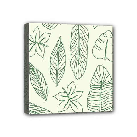 Banana Leaves Draw   Mini Canvas 4  X 4  (stretched) by ConteMonfreyShop